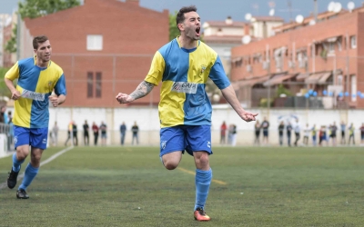 L'autor del gol de l'ascens, Ángel Gil, ha deixat enrere la lesió patida | Roger Benet